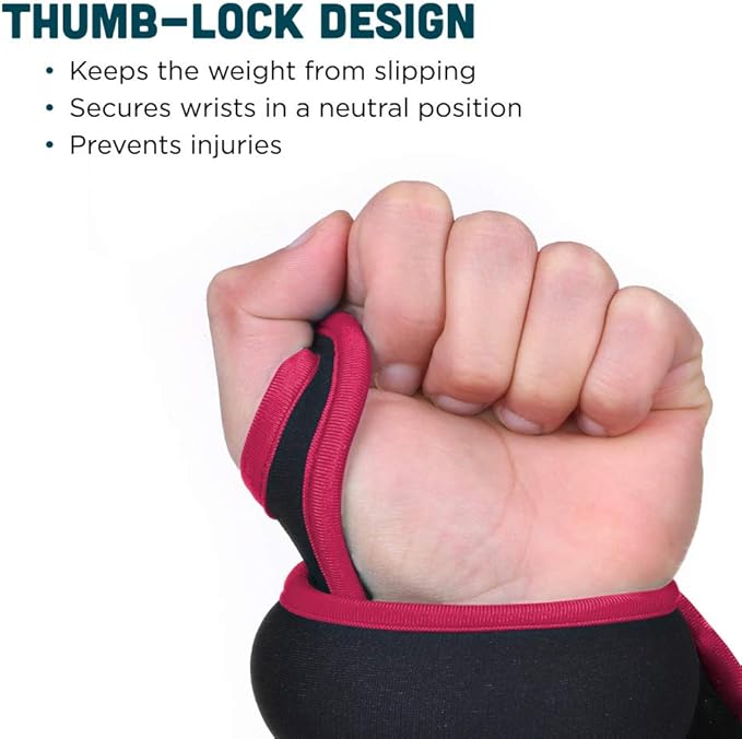 Wrist Weights Set Thumblock Arm Weight for Women