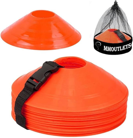 Soccer Cones for Drills with Mesh Bag & Strap-Flexible