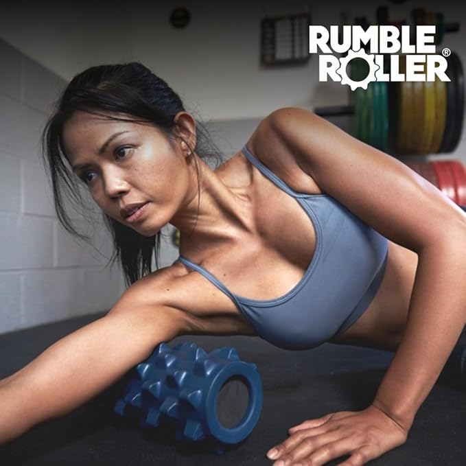 RumbleRoller Original Textured Foam Roller - Deep Tissue 12" Compact