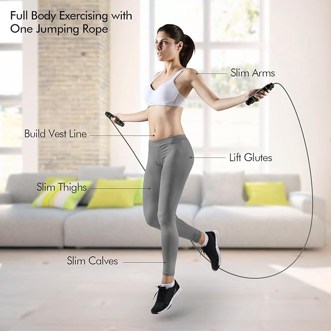 Jump Rope, Tangle-Free Rapid Speed Jumping Rope Cable