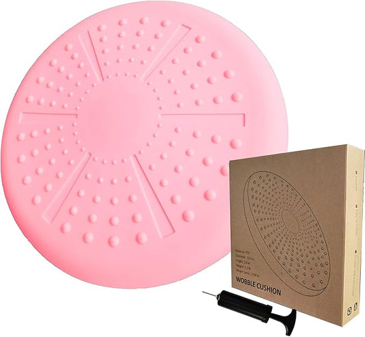 ATUERT Inflated Wobble Cushion - Wiggle Seat for Sensory Kids(Multiple Colors), Core Balance Disc (Extra Thick), Flexible Seating for All Age(Office & School & Home)