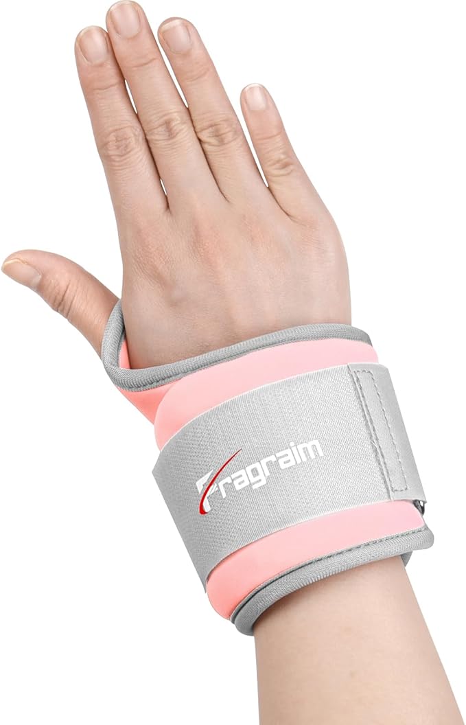 Fragraim Wrist Weights for Women Men with Thumb Loops Lock 1lb*2 1.5lbs*2 2lbs*2 2.5lbs*2 3lbs*2 Wrist and Ankle Weights Sets for Walking Running Strength Training Exercises, Physical Therapy