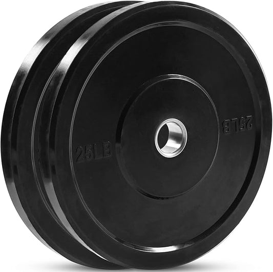 JFIT Olympic 2" Cast Iron Grip Plate OR 2" Rubber 6 Weights (2.5lbs to 45lbs) Plates