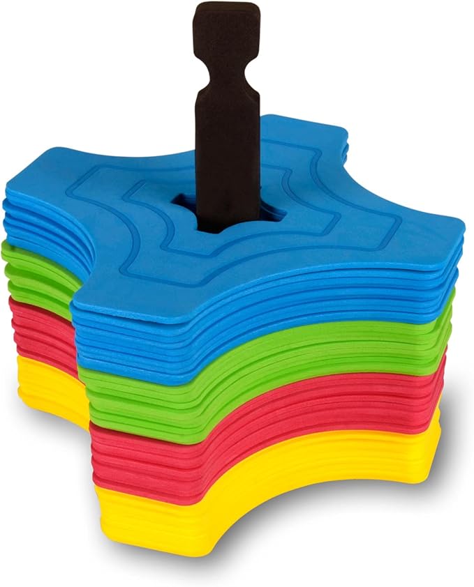 Pro Disc Cones Agility Training Markers 40 Pack,Flat