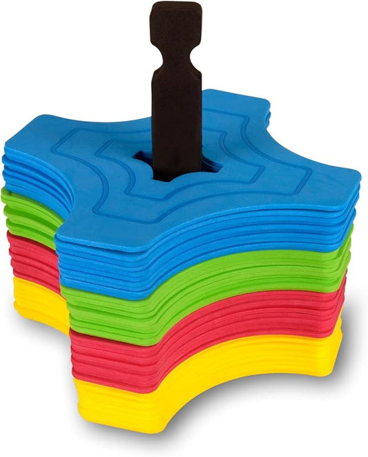 Pro Disc Cones Agility Training Markers 40 Pack,Flat