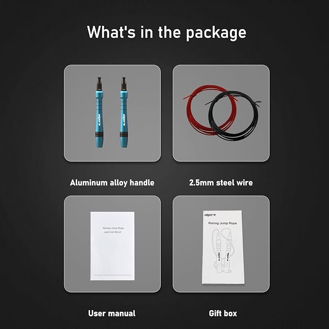 Jump Rope, Tangle free rapid speed jump ropes