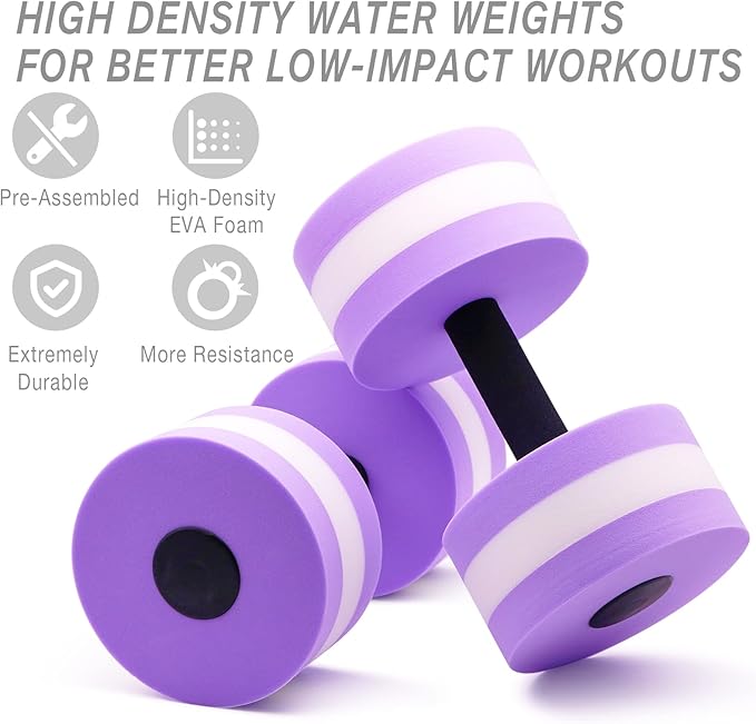 NEAGLORY 5-Piece Aquatic Exercise Set - Pool Fitness Equipment with Foam Water Dumbbell, Swim Kickboard, Pull Buoy, Aquatic Swim Belt