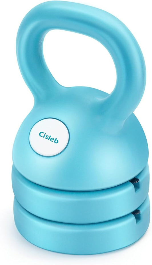 Adjustable Kettlebell Weight Set: 3-in-1 Kettlebells (5lbs 8lbs 12lbs) for Home Gym Full-Body Workout Strength Training Weight Loss | Good for Beginners
