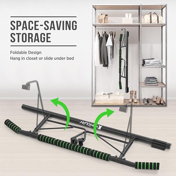 Pull Up Bar for Doorway,2024 Upgrade Multi-Grip Hanging Bar for Home Gym, Max Capacity 440 lbs Multifunctional Portable Chin Up Bar - USA Original Patent, Designed, Shipped, Warranty