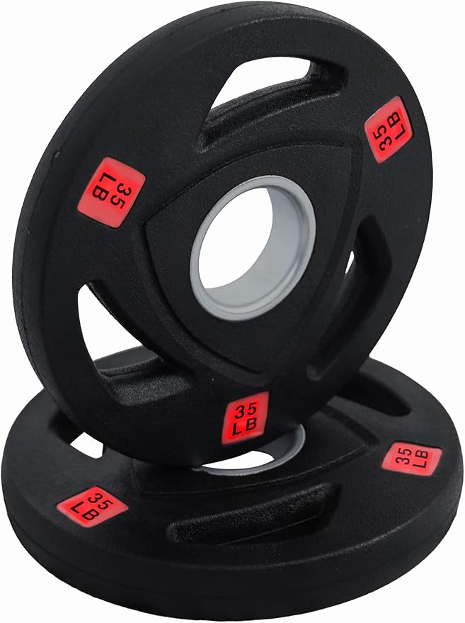 Signature Fitness Olympic 2-Inch Cast Iron Plate Weight