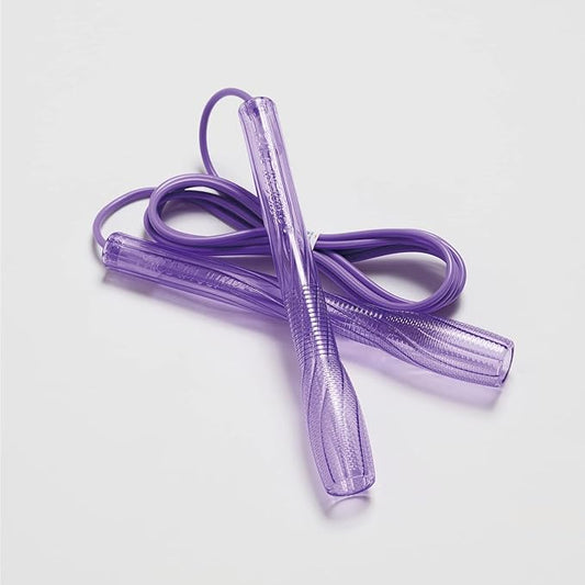 Exercise Jump Rope for Cardio, Boxing, CrossFit - Adjustable Skipping Rope for Men and Women, Lightweight, Tangle Free, Made in Korea(Crystal Gold Jumprope, UA-430)