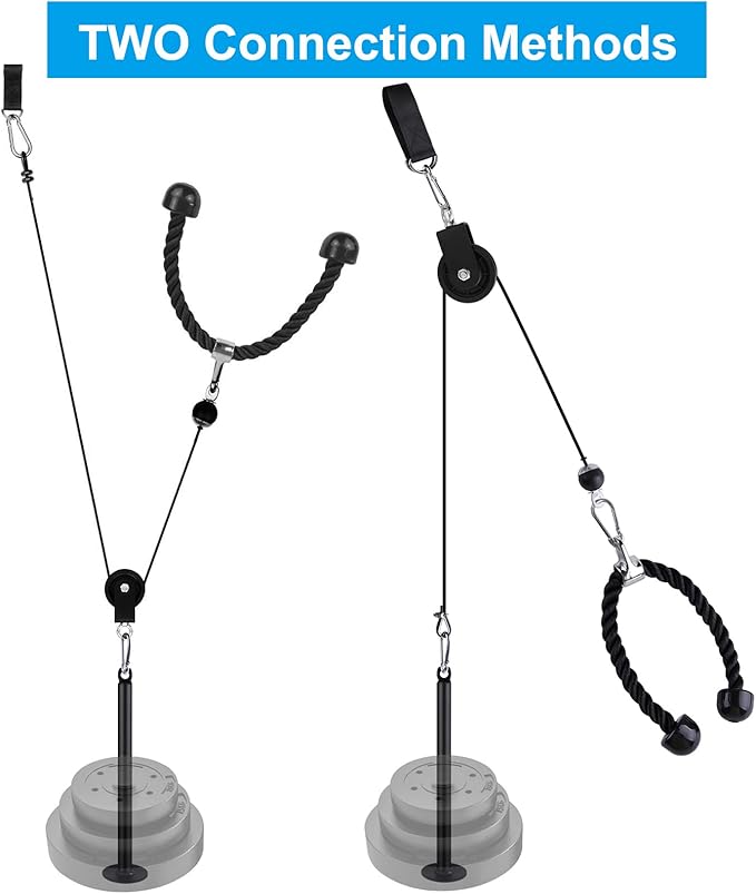 LAT Pull Down and Lift Weight Pulley System