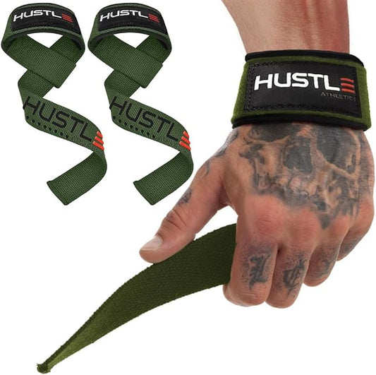 Lifting Straps for Weightlifting & Deadlifts – 21" Wrist Straps with Thick Neoprene Padding – Pro Heavy Duty Gym Wrist Wraps for Powerlifting, Bodybuilding & Strength Training for Men & Women