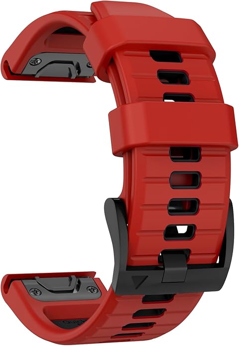 OVERSTEP Compatible with Fenix 7X Bands, 26mm Width Soft Silicone Replacement Strap for Fenix 7X Pro/Fenix 6X/ Fenix 5X/ Fenix 3 Smartwatch