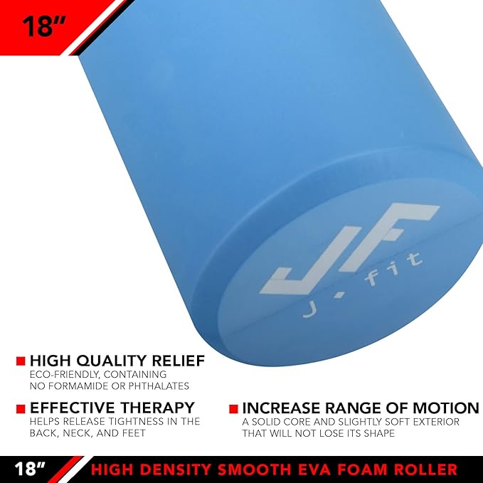 JFIT High Density Smooth EVA Foam Roller -