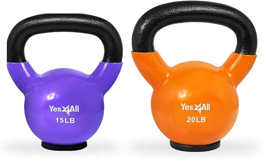 Yes4All Kettlebells Rubber Base (10-65 lbs)
