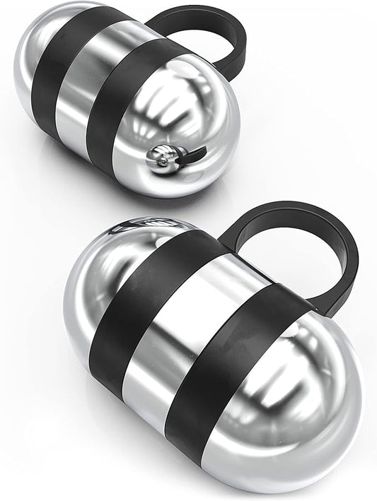 Synergee Cardio Hand Weights. Steel Hand Weights Dumbbell Set with Anti-Slip Silicone Finger Loop for Workout, Fitness, Training for Men and Women. Sold in Pairs. Available in 1lb, 1.5lb and 2lb Sets
