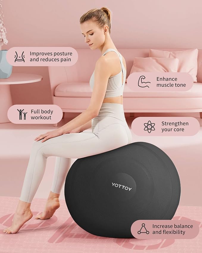 Anti-Burst Exercise Ball for Working Out