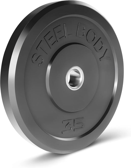 Steelbody Olympic Rubber Bumper Weight Plate - 10 25 lb. 35 lb. 45 lb.