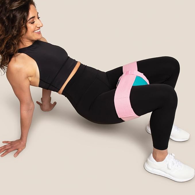 Exercise Thigh Toner with Adjustable 3lb Rubber Workout Ball
