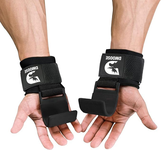 DMoose Fitness Weight Lifting Hooks for Men & 8 mm