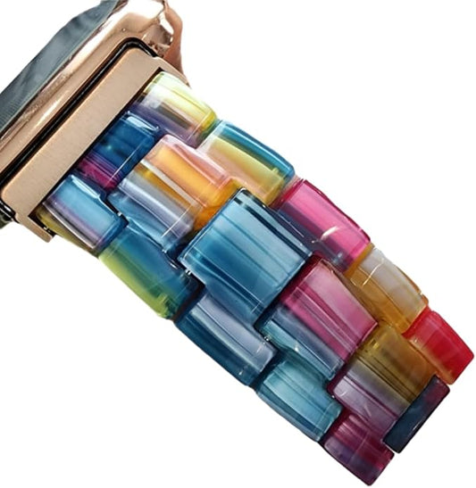 DSAAplus Compatible with Fitbit Versa4/Sense2/Versa3/Sense, Versa/Versa 2/Versa Lite/Versa SE Bands Resin Fashion Smartwatch Replacement Wristband Strap for Women Men