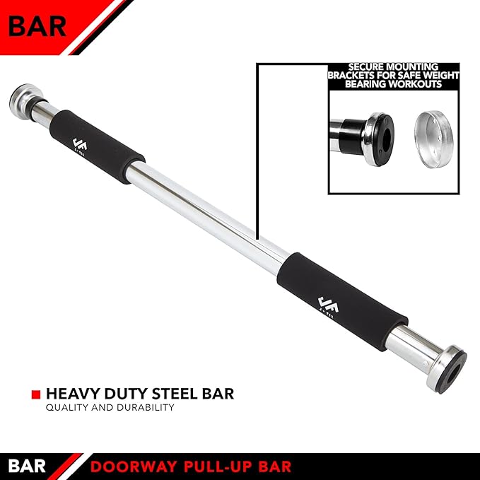 JFIT Deluxe Multi Exercise Doorway Pull-Up Bar 40-Inch