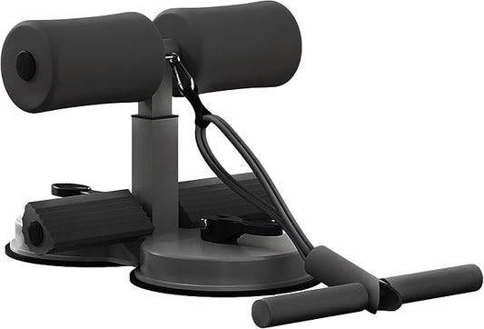 Sit Up Bar Foot Holder Heigh Adjustable - Sit Up Assistance Device with 2 Strong Suction Cups - Essential Ab Workouts & Core Exercise Equipment for Home Workouts