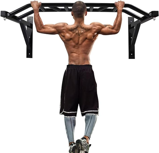 ptlsy Wall Mounted Pull Up Bar Multifunctional 440 Lbs