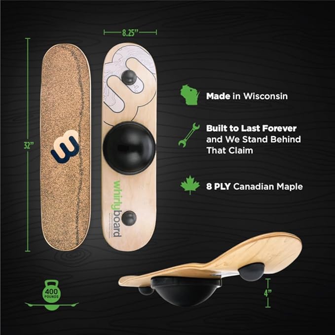 Spinning Wooden Balance Board & Agility Training Equipment
