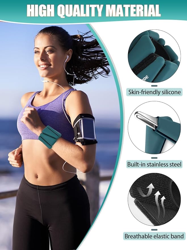 Wrist Ankle Weights Adjustable Training Intensity for Strength 2