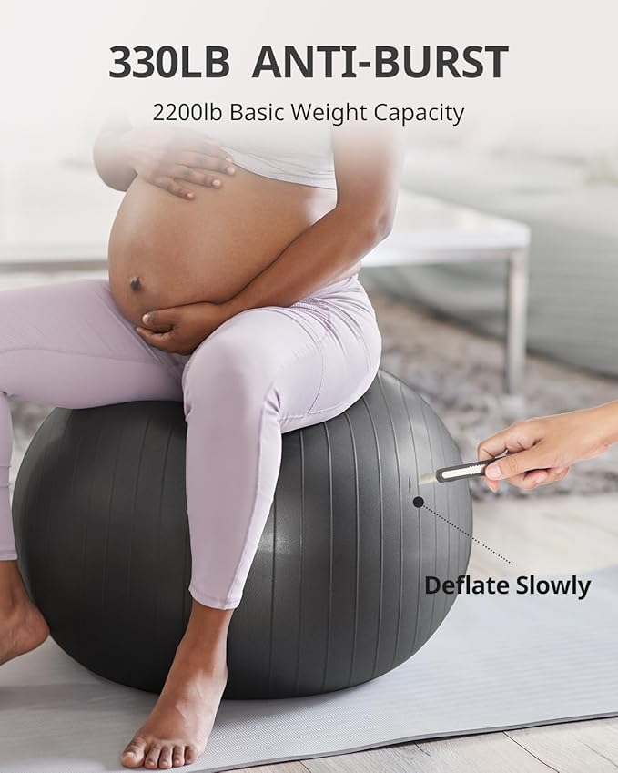 Trideer Yoga Ball Exercise Ball for Working Out 5 Sizes