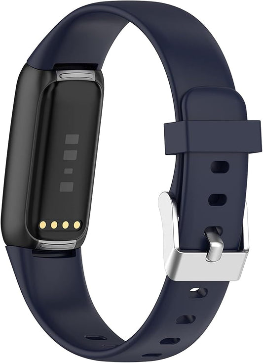 Fit for Fitbit Luxe Bands, Adjustable Soft Silicone Replacement Watch Band Straps Wristbands Bracelet Fit for Fitbit Luxe Fitness and Wellness Tracker for Women Men