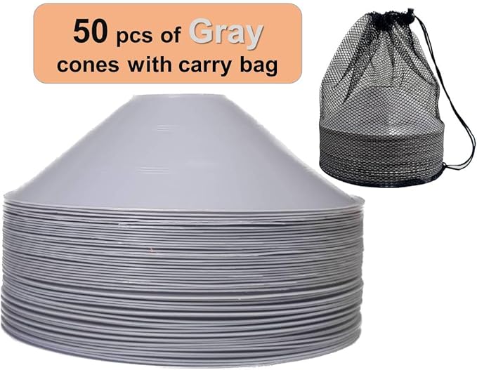 Thicker Disc Cones (Set of 50) Agility Soccer
