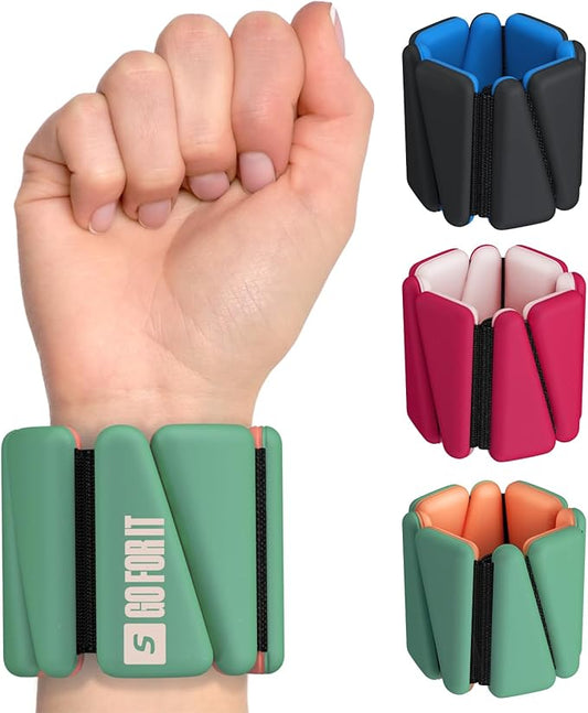 SPORTBIT Wrist & Ankle Weights for Women - 2 (1lb (1lb Each),