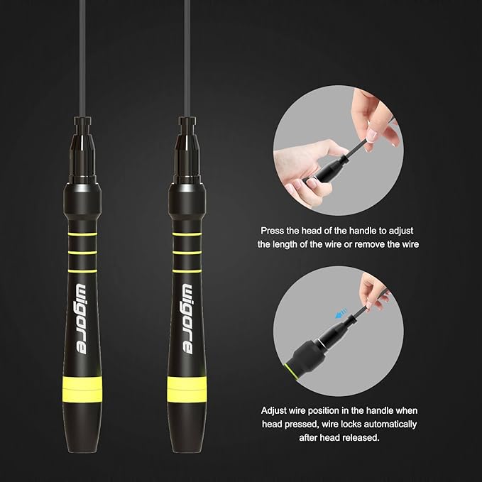 Jump Rope, Tangle free rapid speed jump ropes