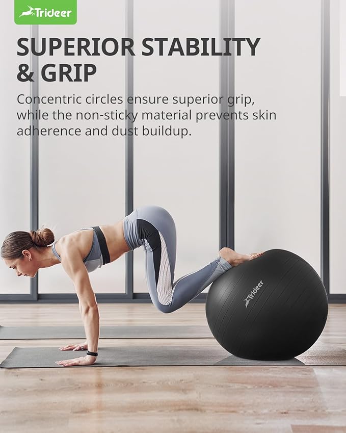 Trideer Yoga Ball Exercise Ball for Working Out 5 Sizes