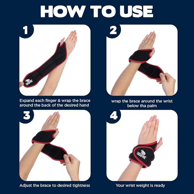 Wrist Weights Set Thumblock Arm Weight for Women