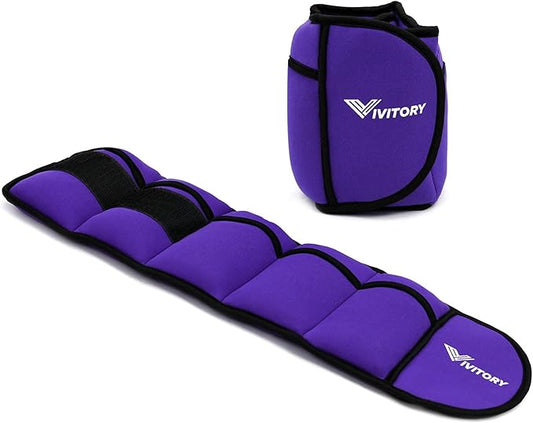Vivitory Adjustable Ankle Weights for Women & Men 2 to 10 Lbs,