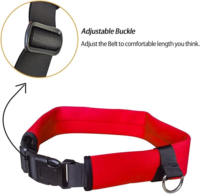 UCEDER Swim Tether Stationary Trainer, Resistance Belt with Bungee Cord, Pool Swim Training Harness for Exercise