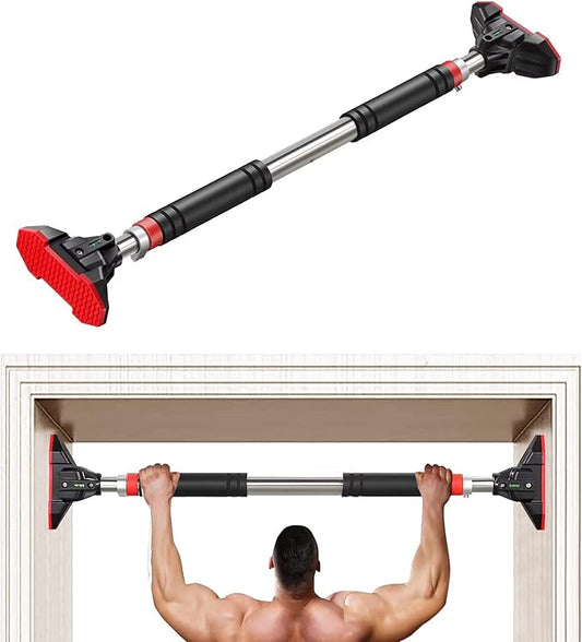 LADER Pull Up Bar for Doorway 440lbs (Black)