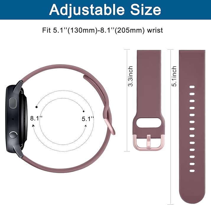 AK Band for Amazfit GTS 4 / GTS 4 Mini / GTS 3 / GTS 2 / GTS 2e / GTS 2 mini / GTS / GTR mini Bands, 20mm Soft Replacement Sport Strap for Amazfit Bip 3 / Bip 3 Pro / Bip U Pro / Bip / Bip Lite / Bip S / Bip S lite / Bip U Smart Watch Women Men