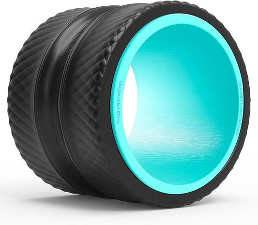 FitBeast Back Roller - Deep Tissue Massage Wheel, Yoga Wheel & Back Stretcher for Pain Relief