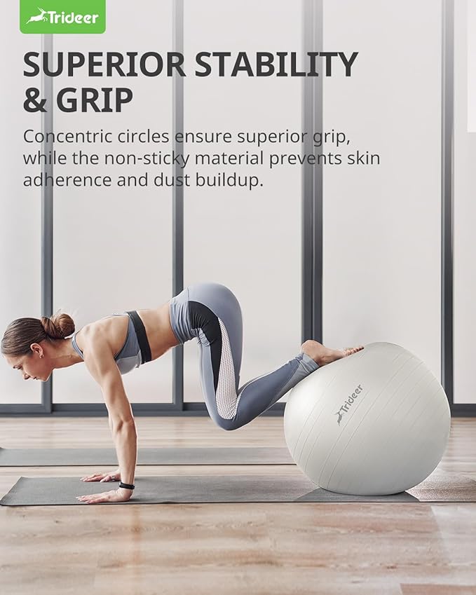 Trideer Yoga Ball Exercise Ball for Working Out 5 Sizes