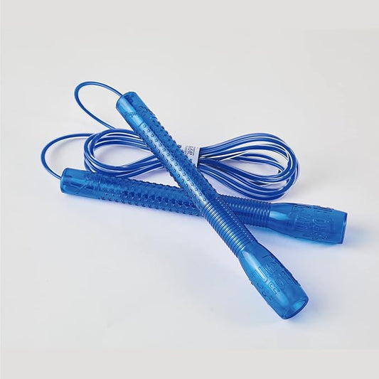 Exercise Jump Rope for Cardio, Boxing, CrossFit - Adjustable Skipping Rope for Men and Women, Lightweight, Tangle Free, Made in Korea(Crystal Gold Jumprope, UA-430)