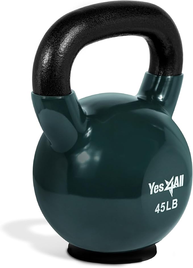 Yes4All Kettlebells Rubber Base (10-65 lbs)