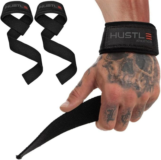 Lifting Straps for Weightlifting & Deadlifts – 21" Wrist Straps with Thick Neoprene Padding – Pro Heavy Duty Gym Wrist Wraps for Powerlifting, Bodybuilding & Strength Training for Men & Women