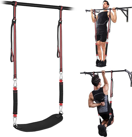 Pull Up Assistance Bands with Fabric Feet/Knee Rest