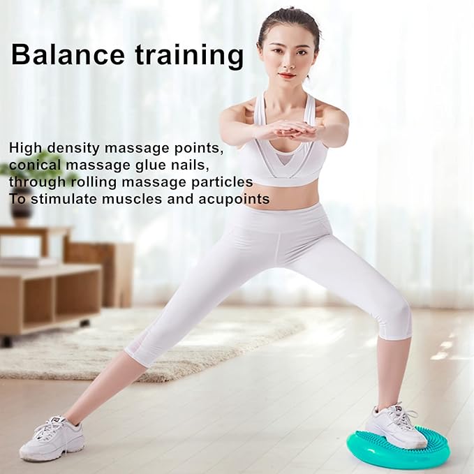 ATUERT Inflated Wobble Cushion - Wiggle Seat for Sensory Kids(Multiple Colors), Core Balance Disc (Extra Thick), Flexible Seating for All Age(Office & School & Home)