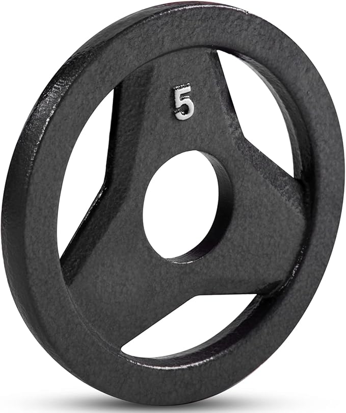 JFIT Olympic 2" Cast Iron Grip Plate OR 2" Rubber 6 Weights (2.5lbs to 45lbs) Plates
